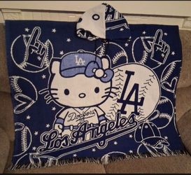 Adult Hello Kitty Dodgers Poncho