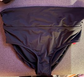 Ingrid & Isabel Black High Waisted Swimsuit Bottom Large