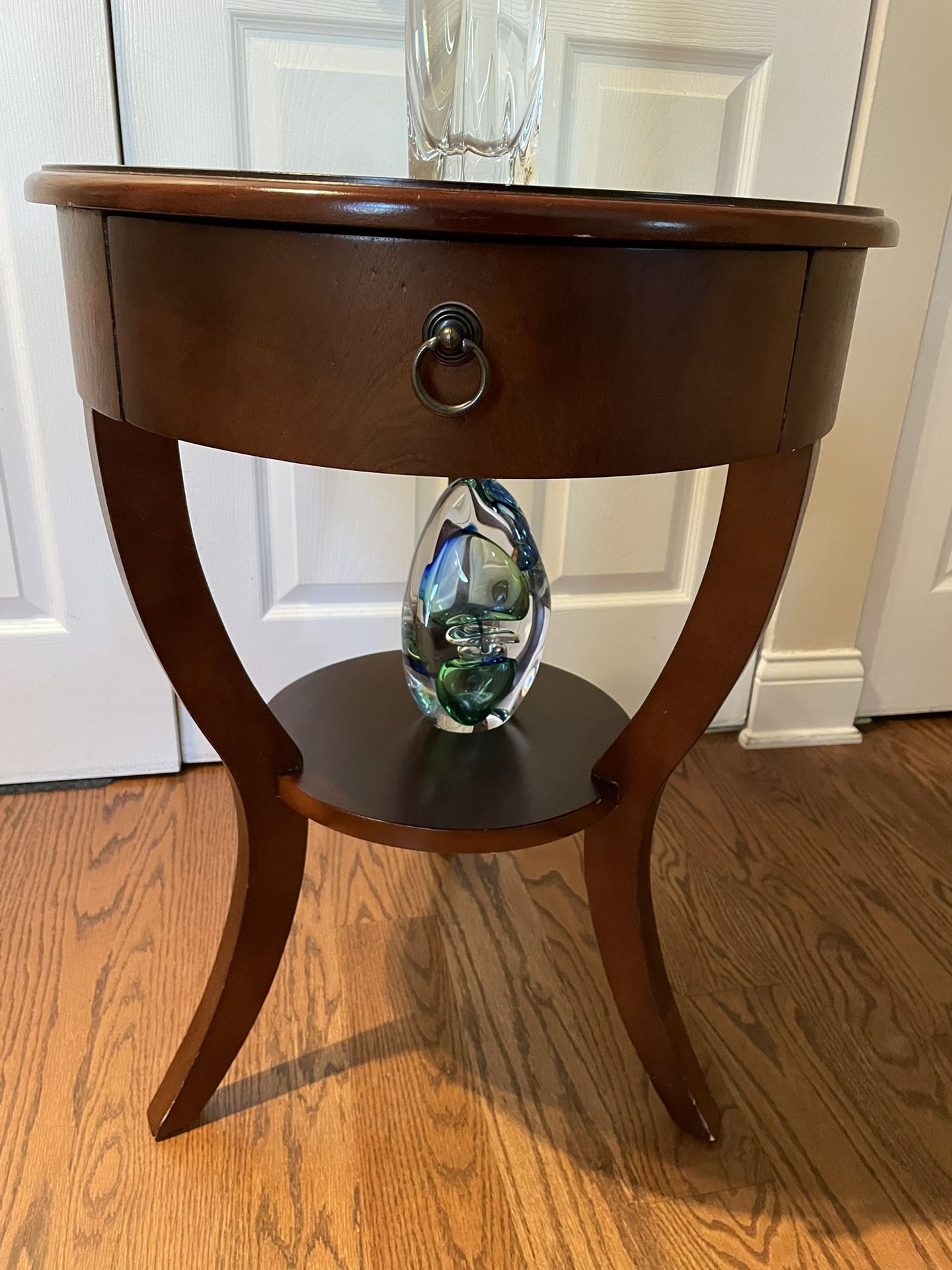 Beautiful Wooden Small Round Table-$35/ Its Like New!