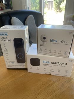 Blink Home Bundle, Blink Outdoor 4 Camera, Blink Video Doorbell, Mini 2 Camera 