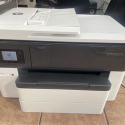 Used HP OfficeJet Pro 7740 Wide Format All-in-One Printer (copy, Scan, Photo, Fax) -White