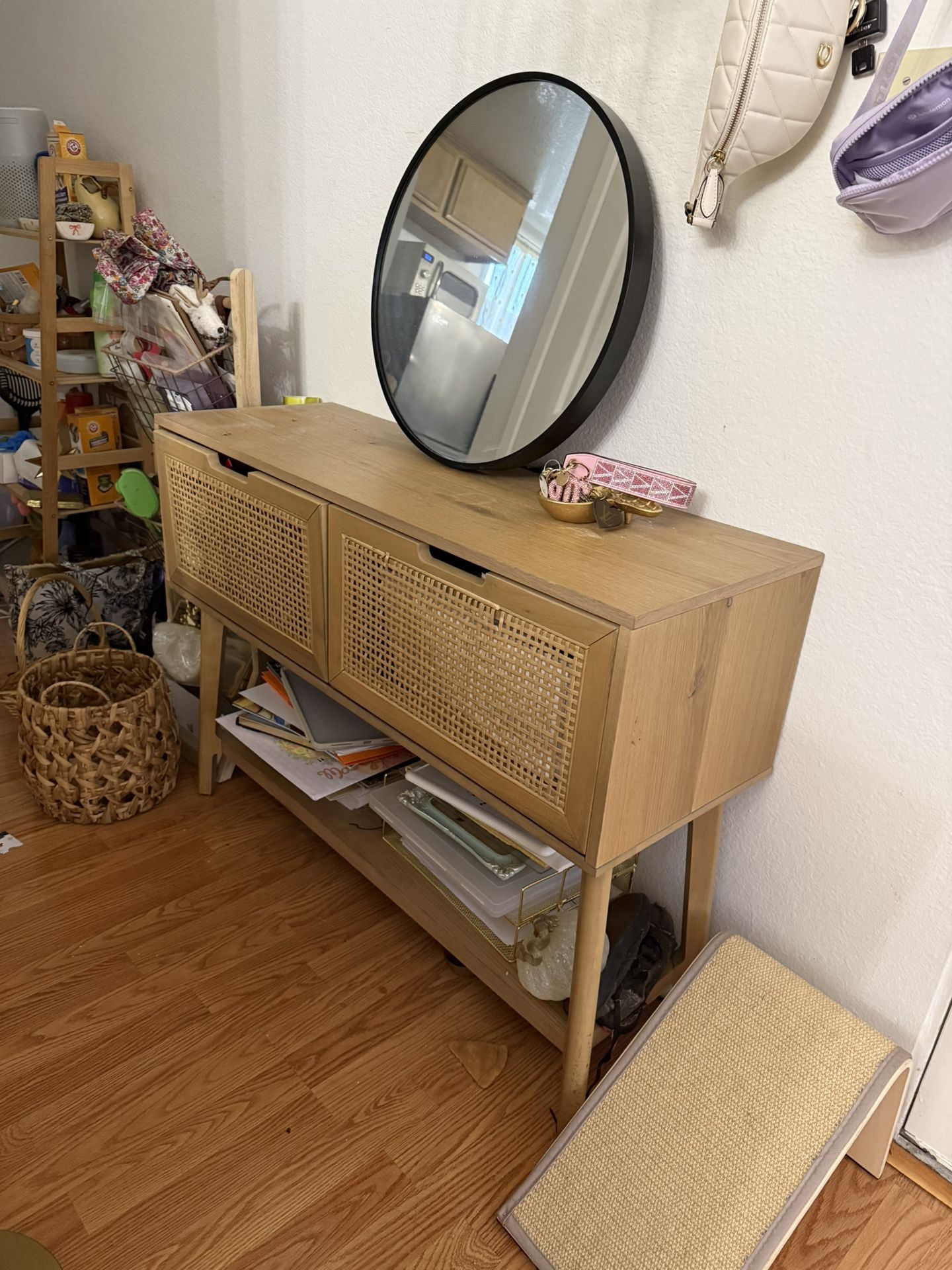 Rattan Console Table