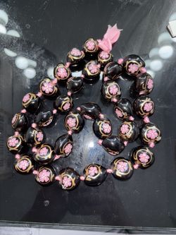 Hawaiian Kukui Nut Black Lei