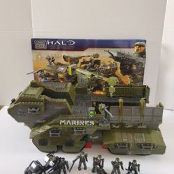 Mega Bloks Halo UNSC Elephant Model 96942 98% Complete with Instructions