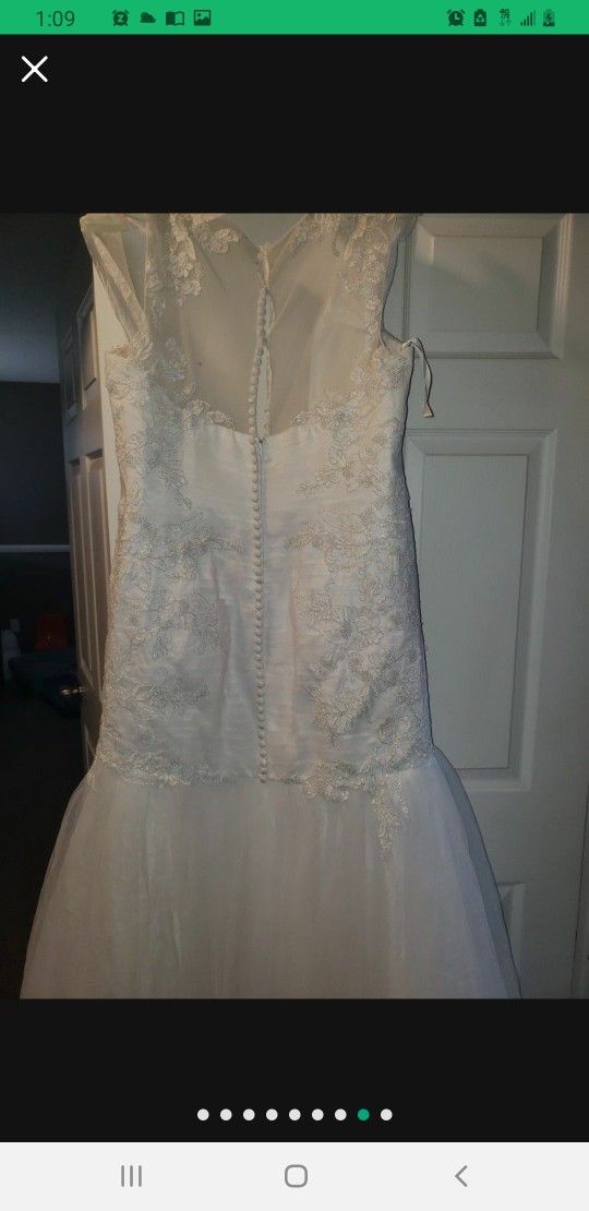 White Wedding Dress Size 14 Dress