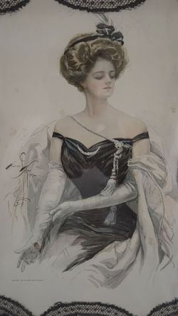 Antique Harrison Fisher Print 1909