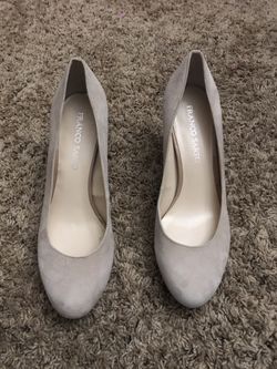 Franco sarto suede pump heels size 10 like new condition
