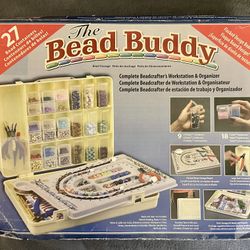 Bead Buddy Beadcrafter's Workstation & Organizer Stores Beads Includes Beadboard