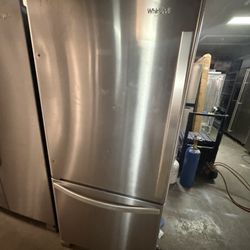 Whirlpool Bottom Freezer Stainless Steel 
