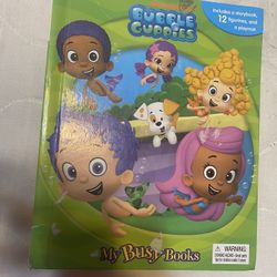Bubble Guppies Busy Board Book $5