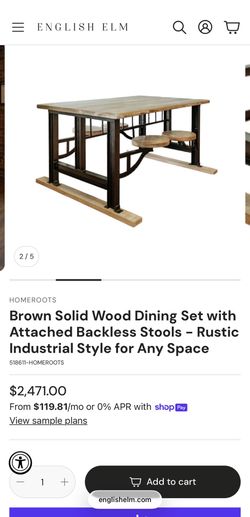 Barn style table