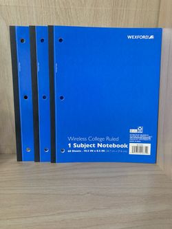 Wexford College Ruled Notebooks, Price for All