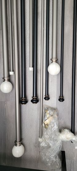 11 Window Rods + Hardware — $20 for All