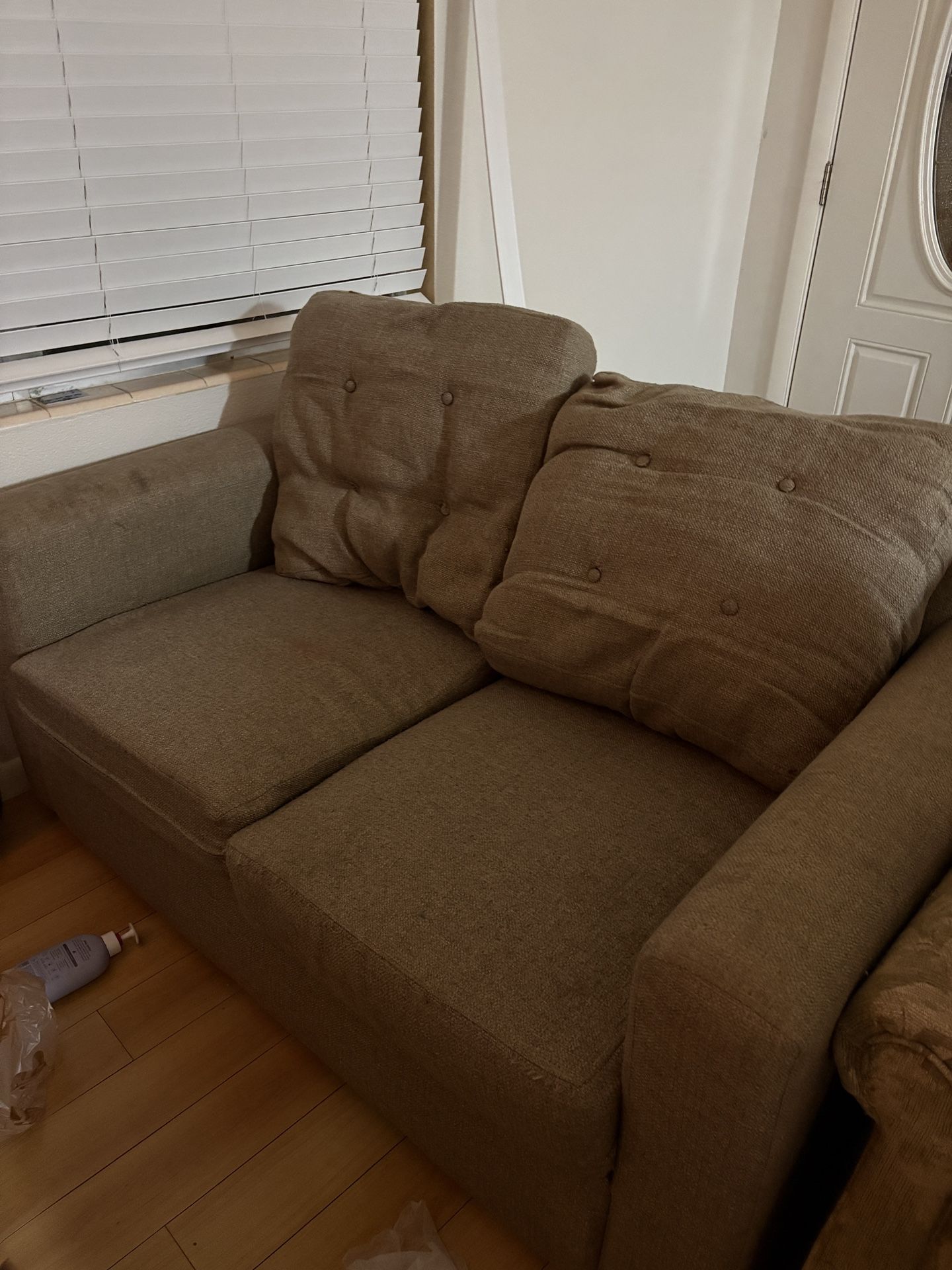 Used Beige Loveseat Sofa 