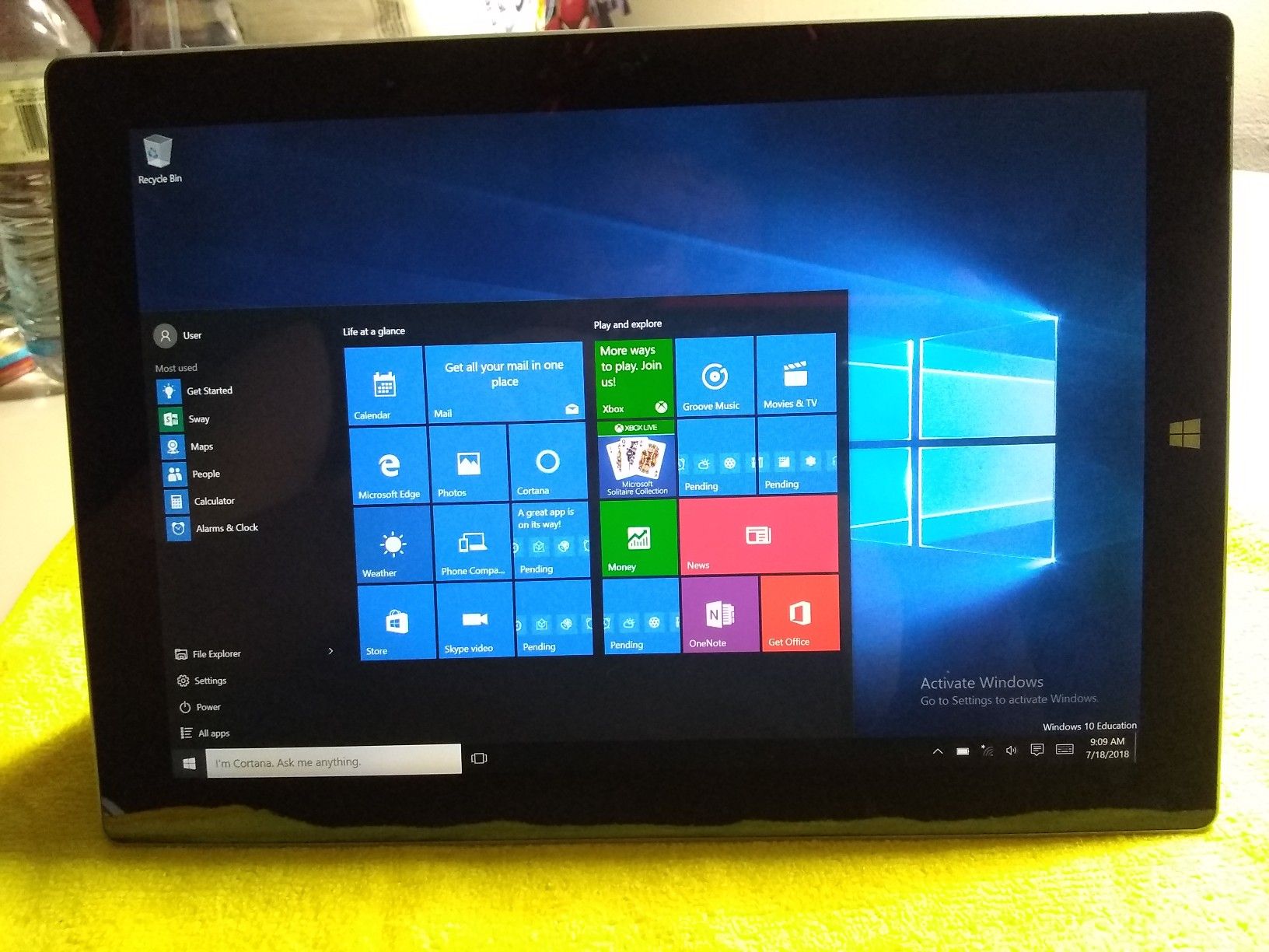 Microsoft surface 3 a1645