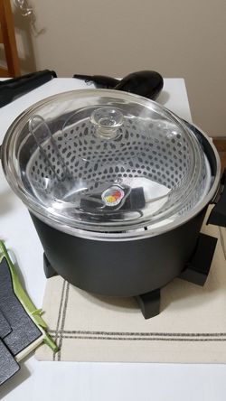 Davey chef 6 quart cooker with fry/steam basket