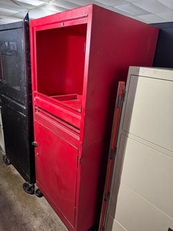Red Mobile Storage Cabinet