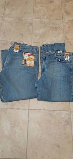 New Wrangler Relaxed Fit Flex Denim Jeans