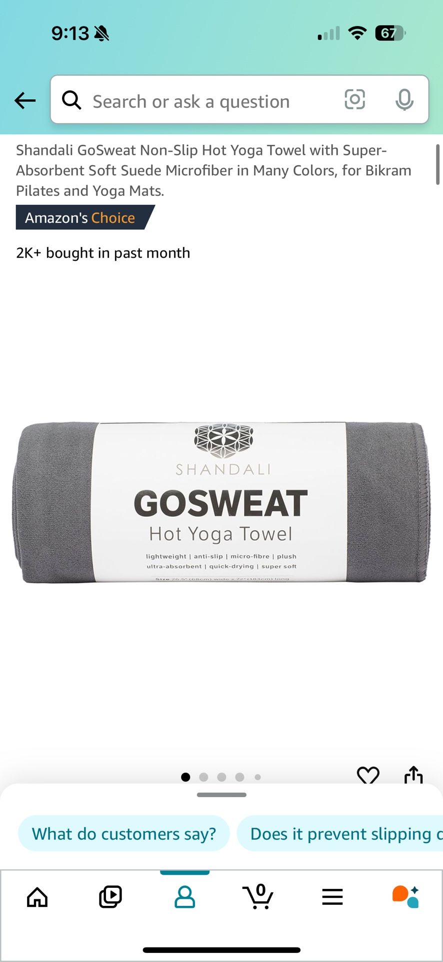 Yoga Towel (multiple, Selling Individually )