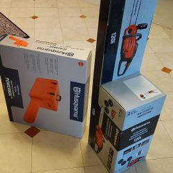 Husqvarna 40v chainsaw with power box