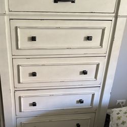 Antique White Dresser & Chest