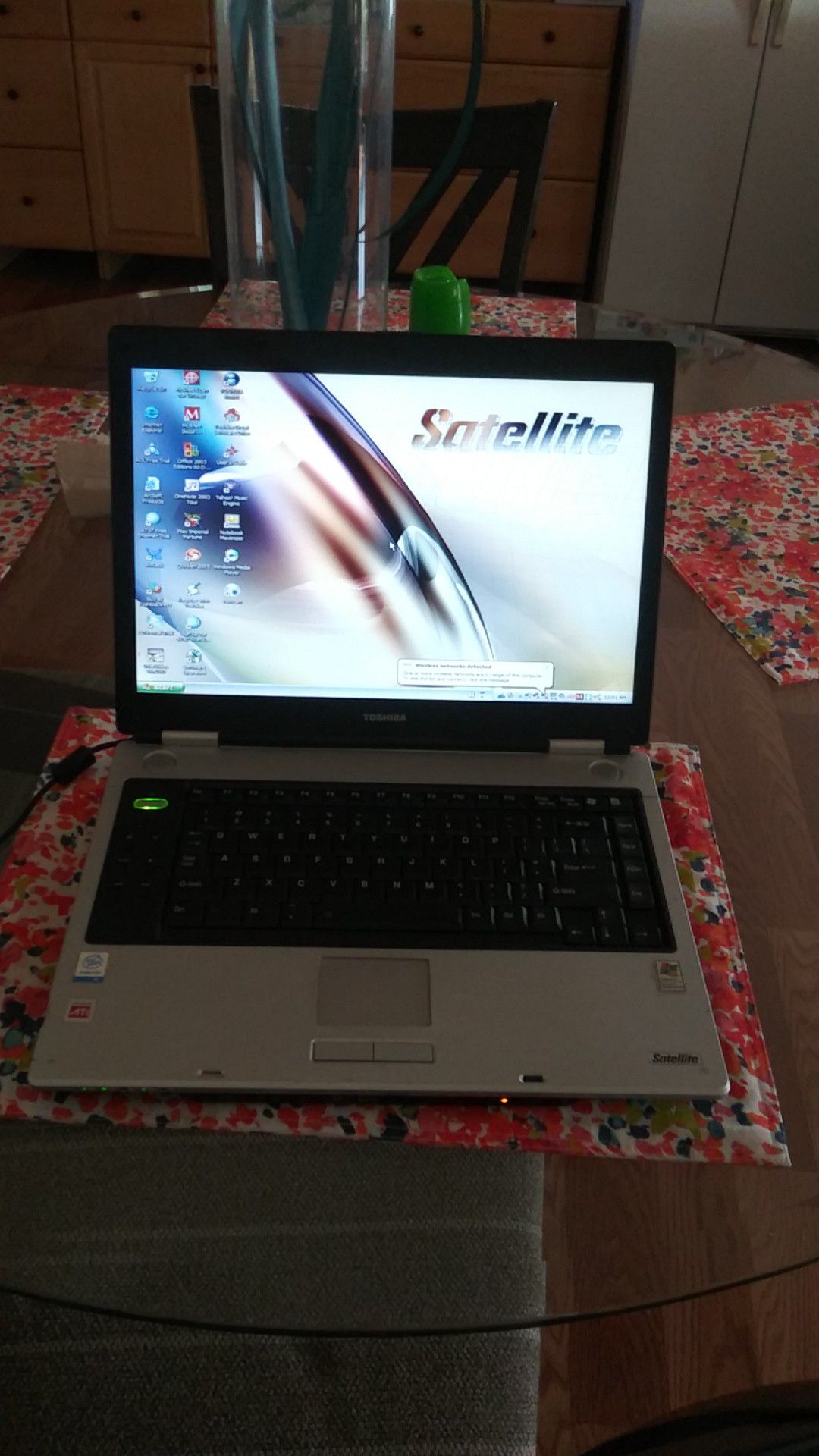 Toshiba laptop works good comes with power cord for sale $80 or trades are welcome