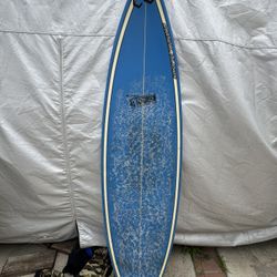 Vintage Surfboard- 6”3 Fiberglass 