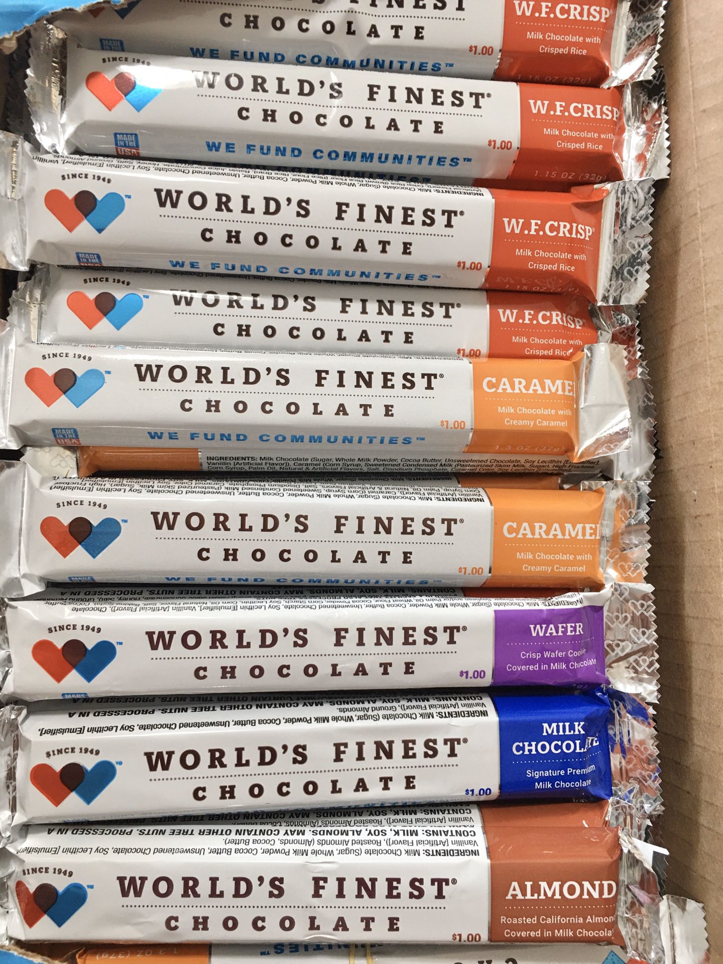 World’s Finest Chocolate Bars, $1 Each, Pick up in Carson