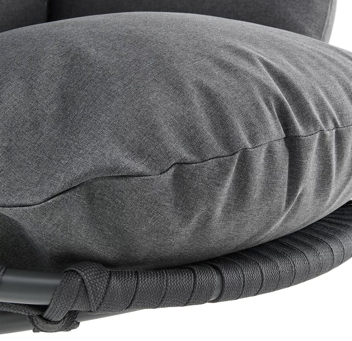 ❤️ BRAND NEW XL HANGING CHAIR SWING LOUNGE DEEP SEAT CANOPY WITH STAND GREY
