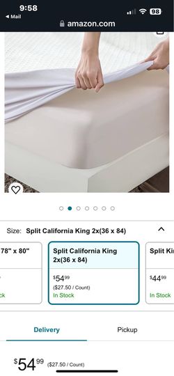 Mattress protector - CA King split