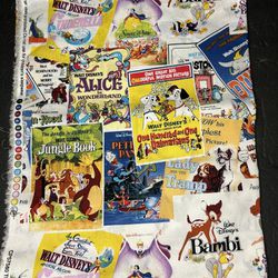 44” x 62” Disney Classics The Greatest Love Story Ever Told Bambi Cotton Fabric