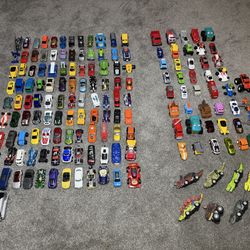 Large Lot 100+ Toy Cars – Hot Wheels + Mixed Brands & Unbranded – Bulk Collection
