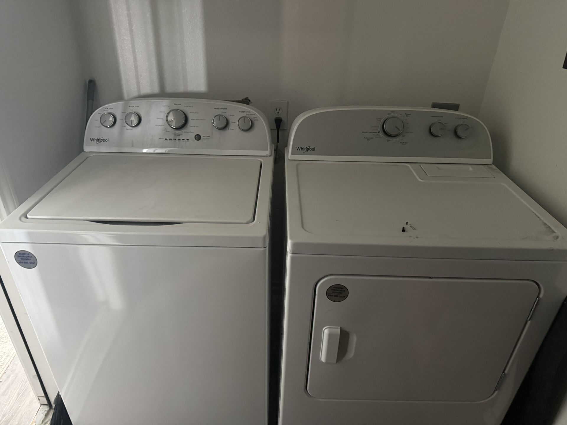 Whirlpool Washer And Dryer