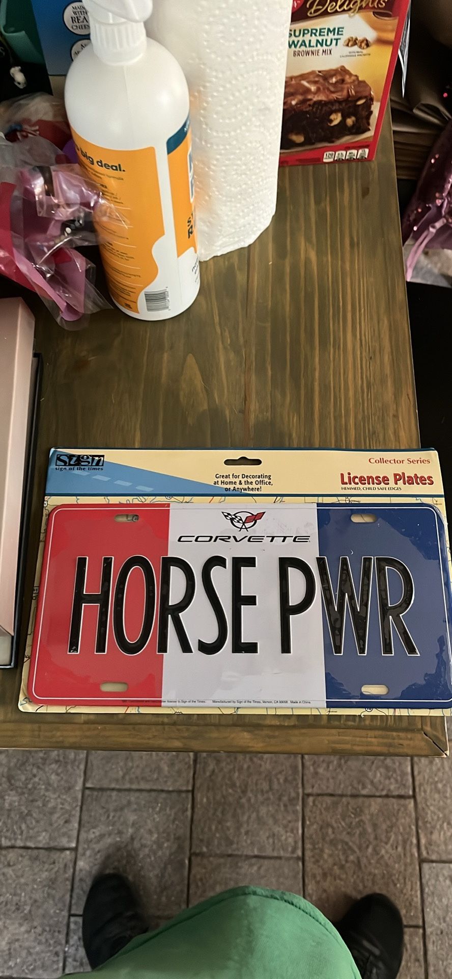 Corvette Horsepower License Plate