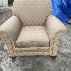 Antique Golden Loveseat