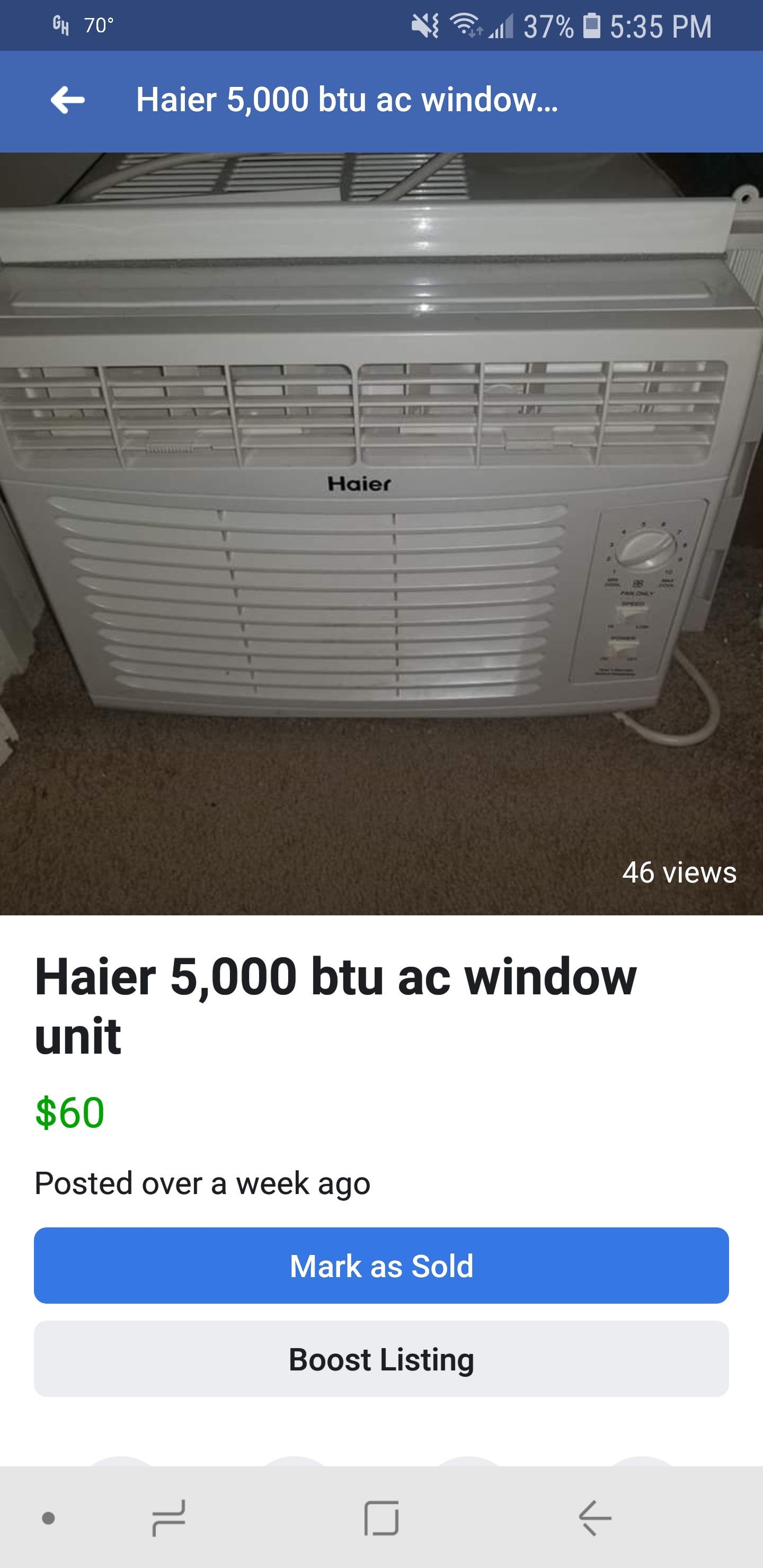 Haire window ac unit