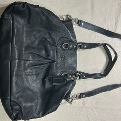 Coach Dual Handle Leather Purse
