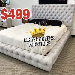 New Queen Size Bed Frames With Mattress