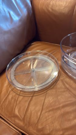 Small clear lazy Susan