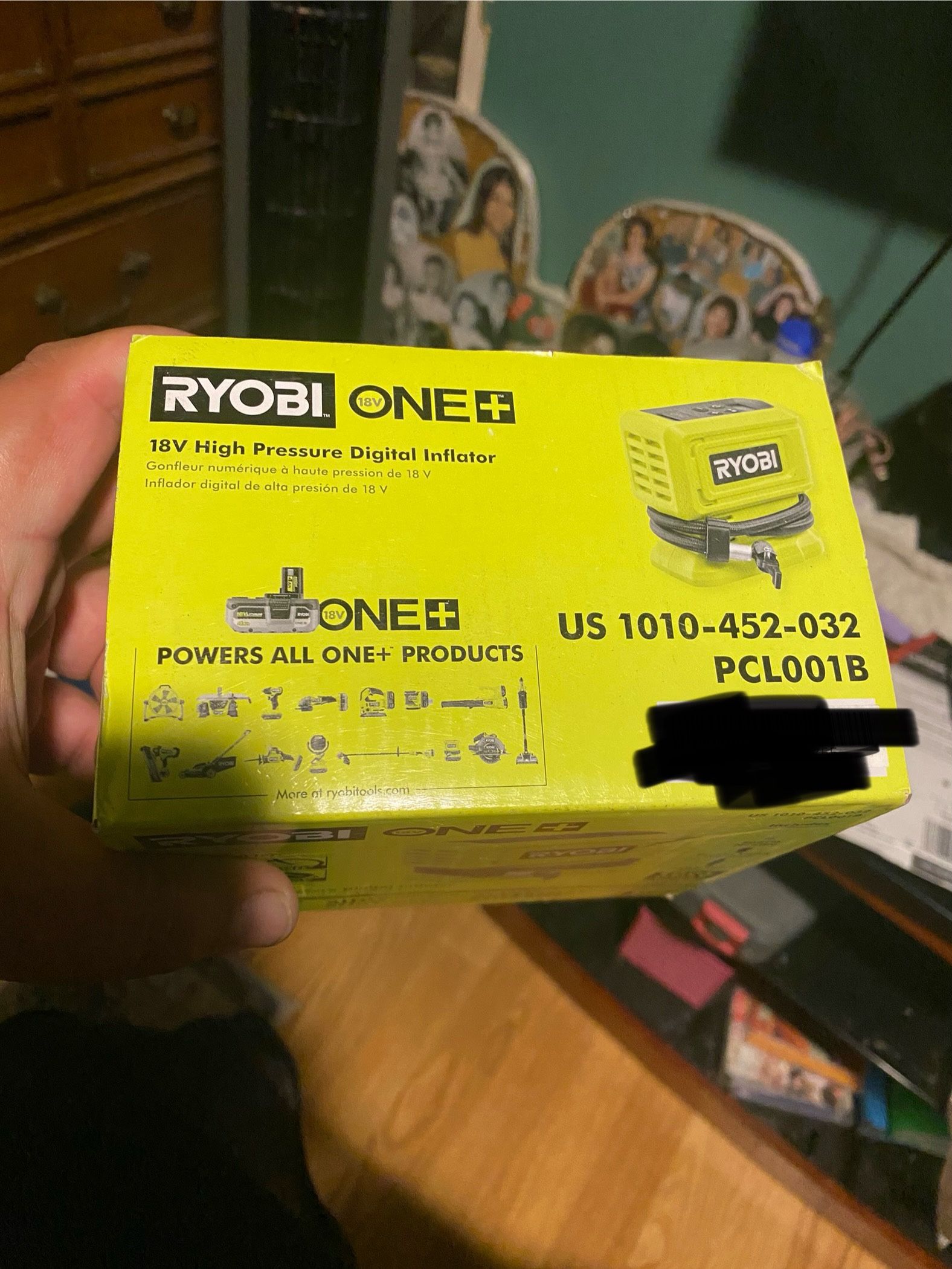 Ryobi 18V High Pressure Digital Inflator