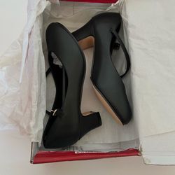 Black 1 inch girls heels