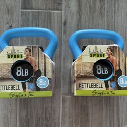 Brand New Set Of 8lb Kettlebells