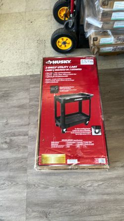 Husky 2-Shelf Utility Cart