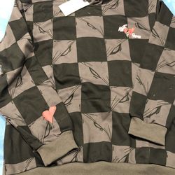 Black chrome hearts hoodie xl,2X