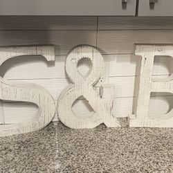 Large Wood Block Letters 