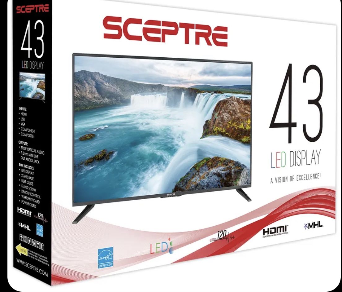 Sceptre 43” Sceptre 43" Class 1080P FHD LED TV JJTV53PA