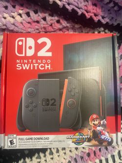 Nintendo switch 2 with two games accessories 256GB sd card