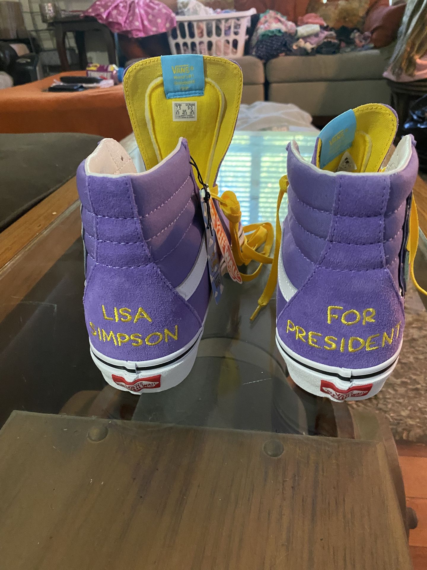 Lisa Simpson For President Adult Sneakers 