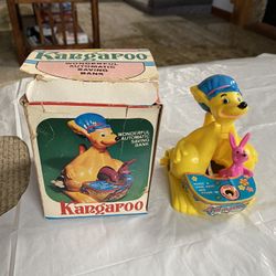 1970’s Hard Plastic Savings Wind Up Bank Toy