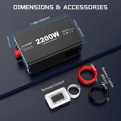 OLTEANP 2200W Pure Sine Wave Inverter